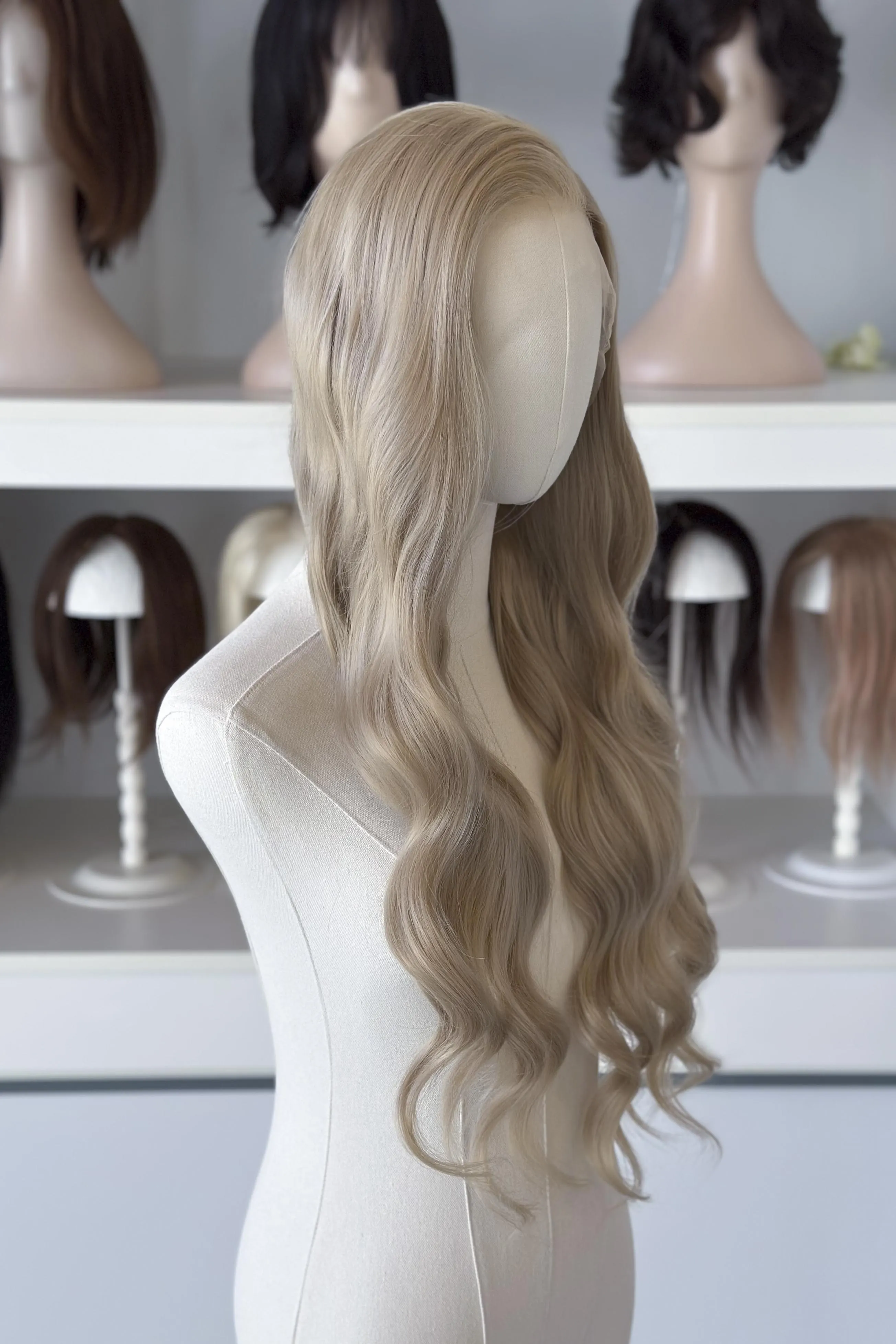 Golden Light Blonde Wavy Lace Front Wig Aelin sold by Her Wig Closet product image thumbnail 4