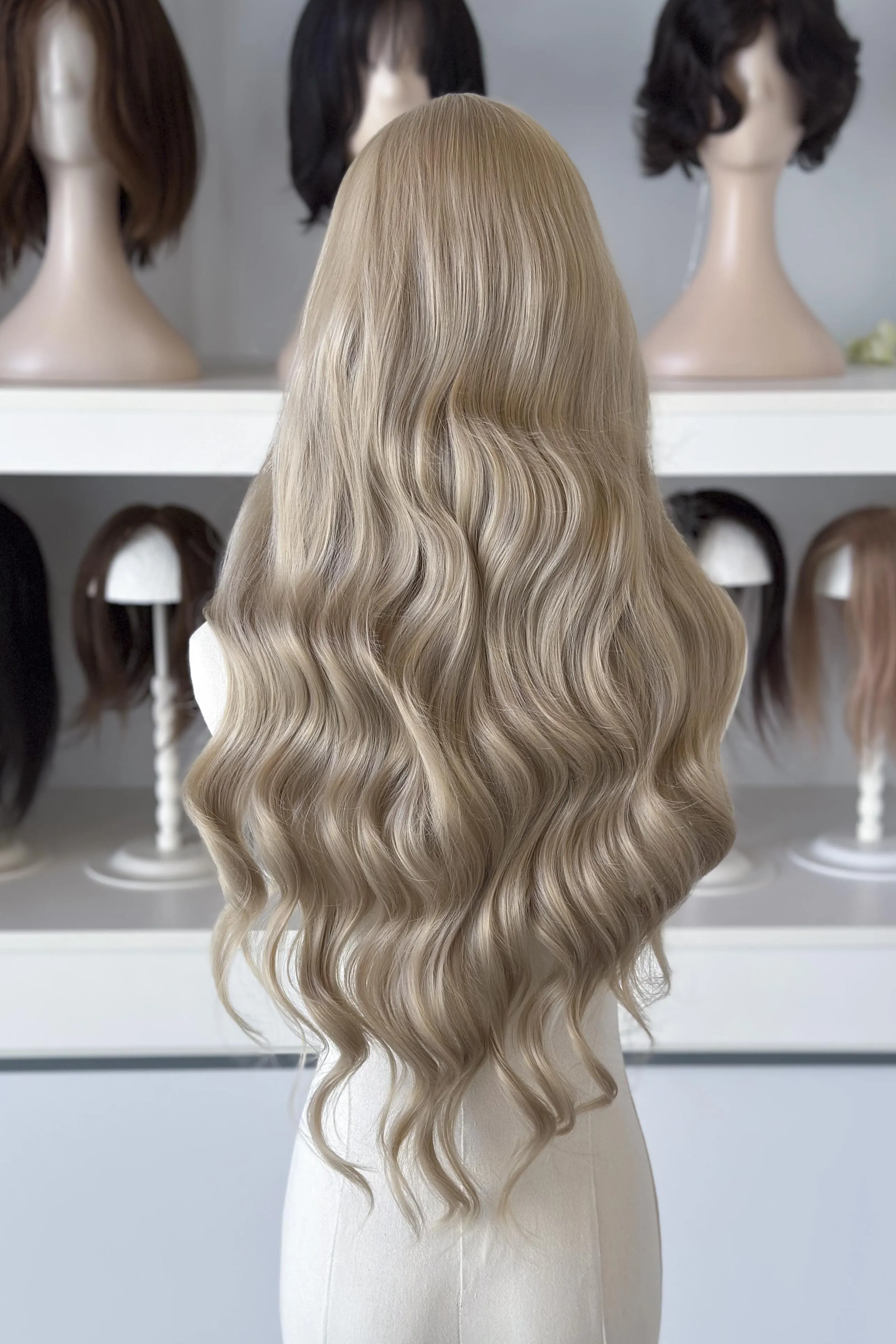 Golden Light Blonde Wavy Lace Front Wig Aelin sold by Her Wig Closet product image thumbnail 5