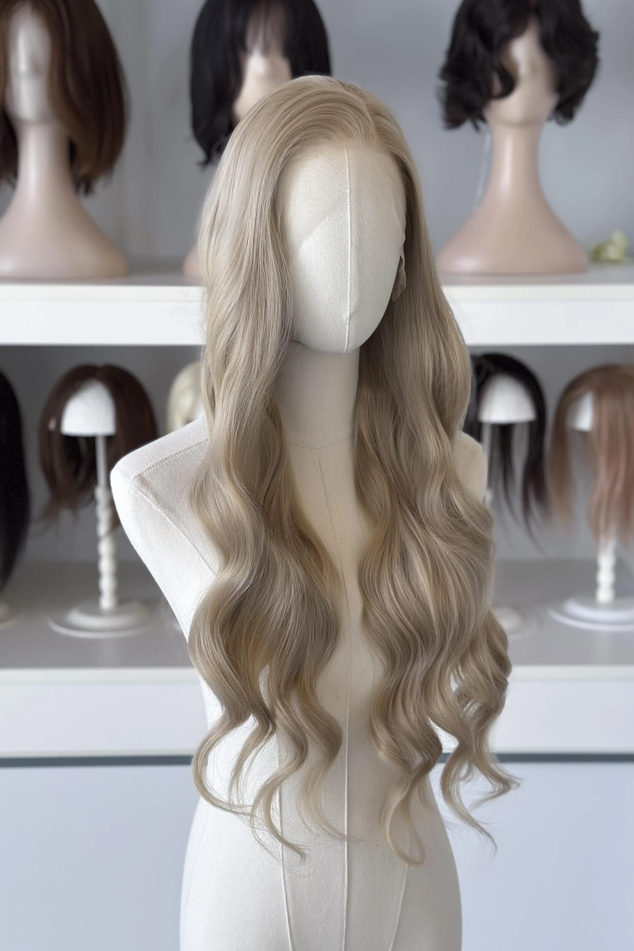 Golden Light Blonde Wavy Lace Front Wig Aelin sold by Her Wig Closet product image thumbnail 2