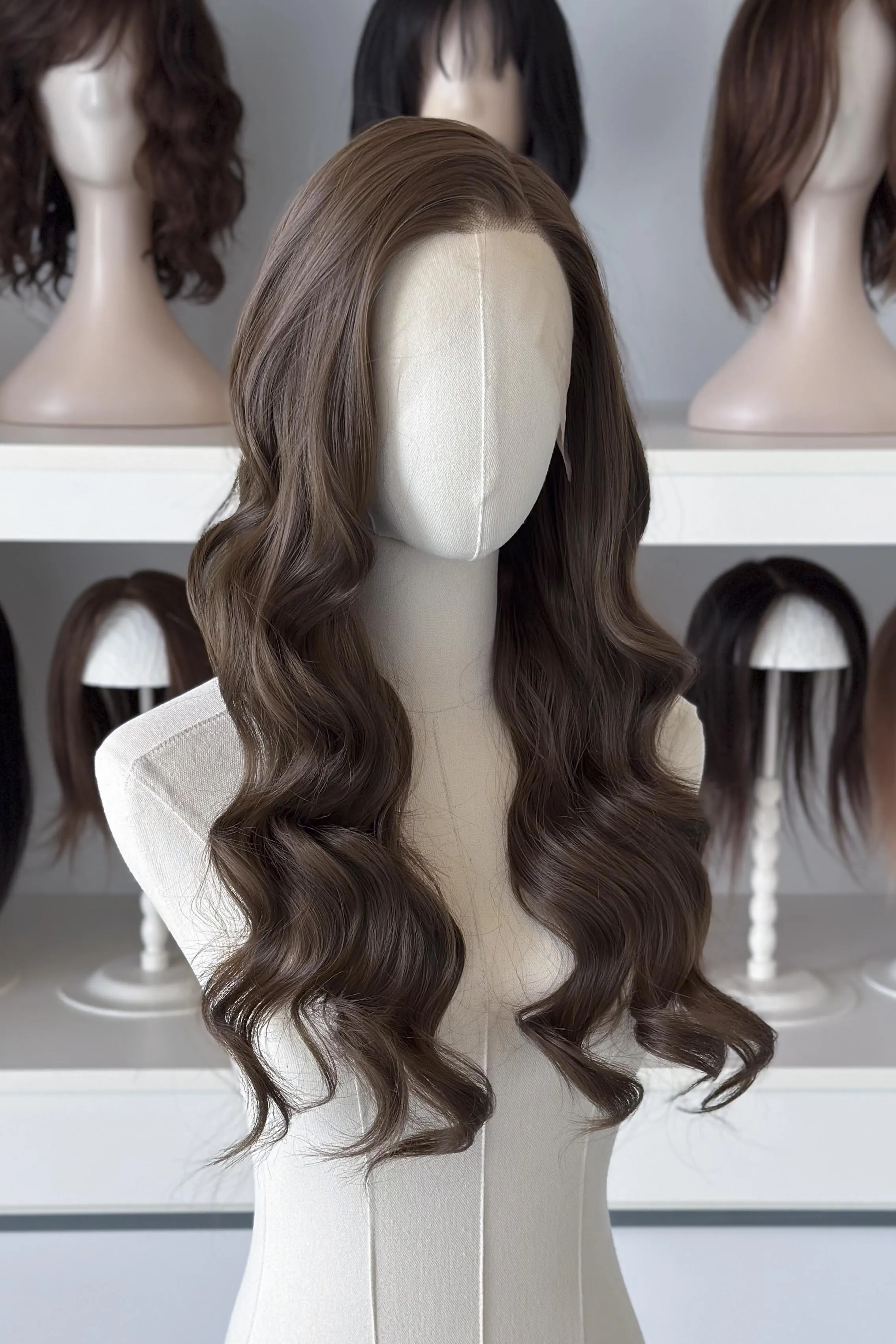 Natural Brown Wavy Lace Front Wig Nesta sold by Her Wig Closet product image thumbnail 2