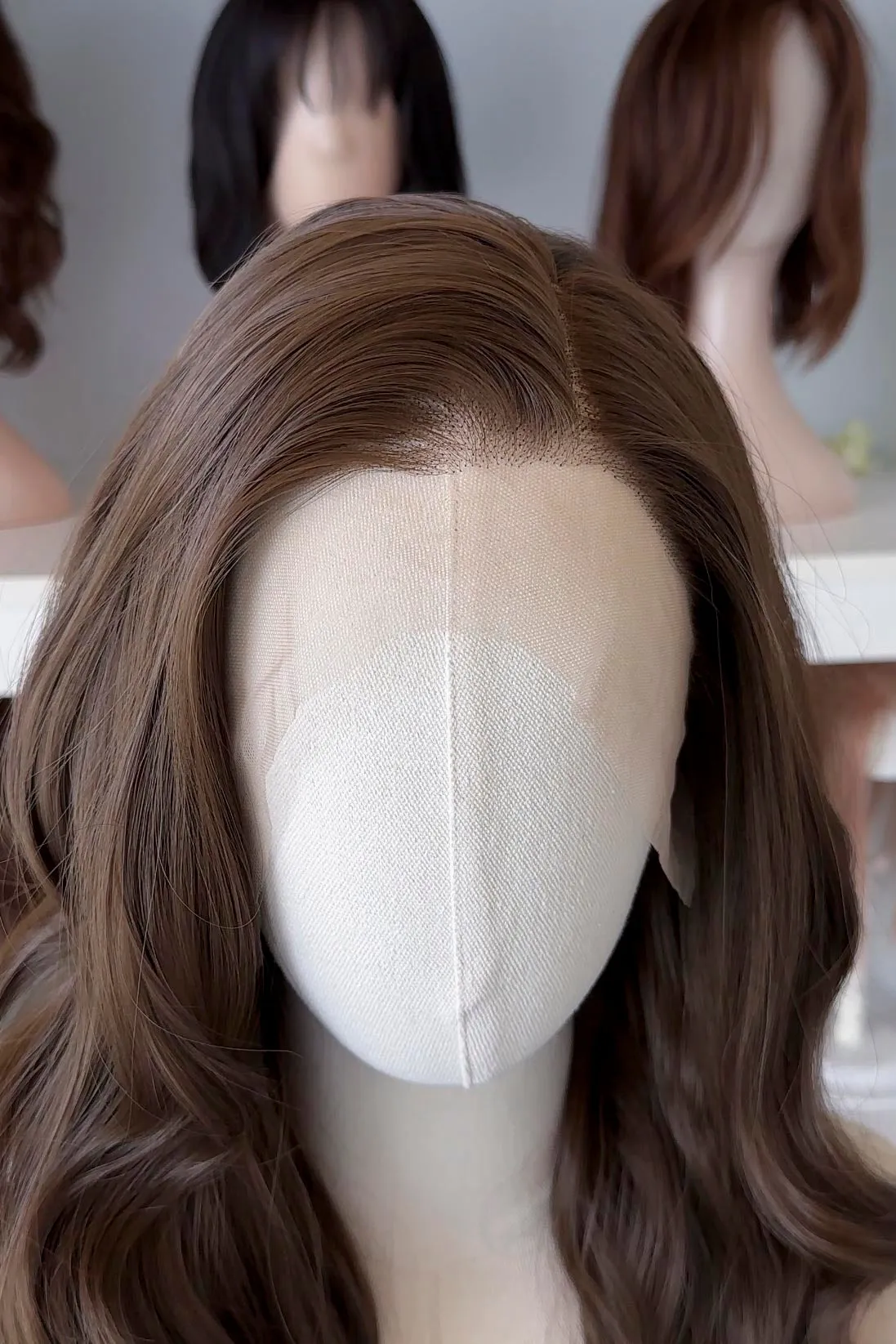 Natural Brown Wavy Lace Front Wig Nesta sold by Her Wig Closet product image thumbnail 3