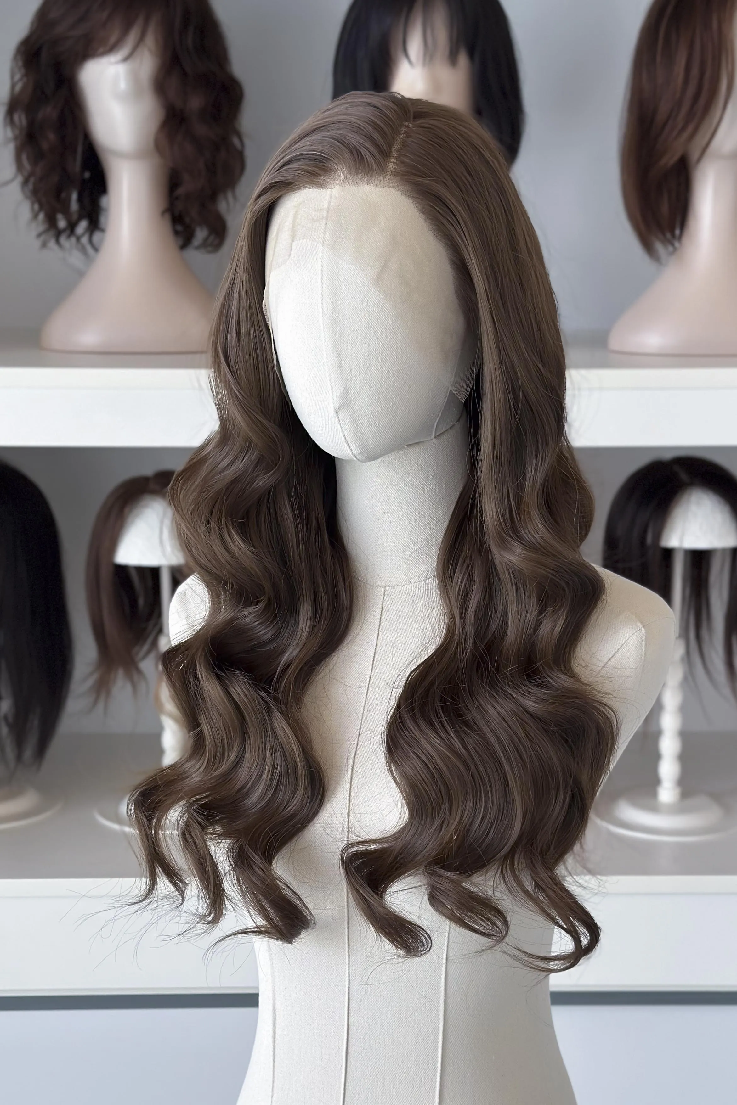 Natural Brown Wavy Lace Front Wig Nesta sold by Her Wig Closet product image thumbnail 5