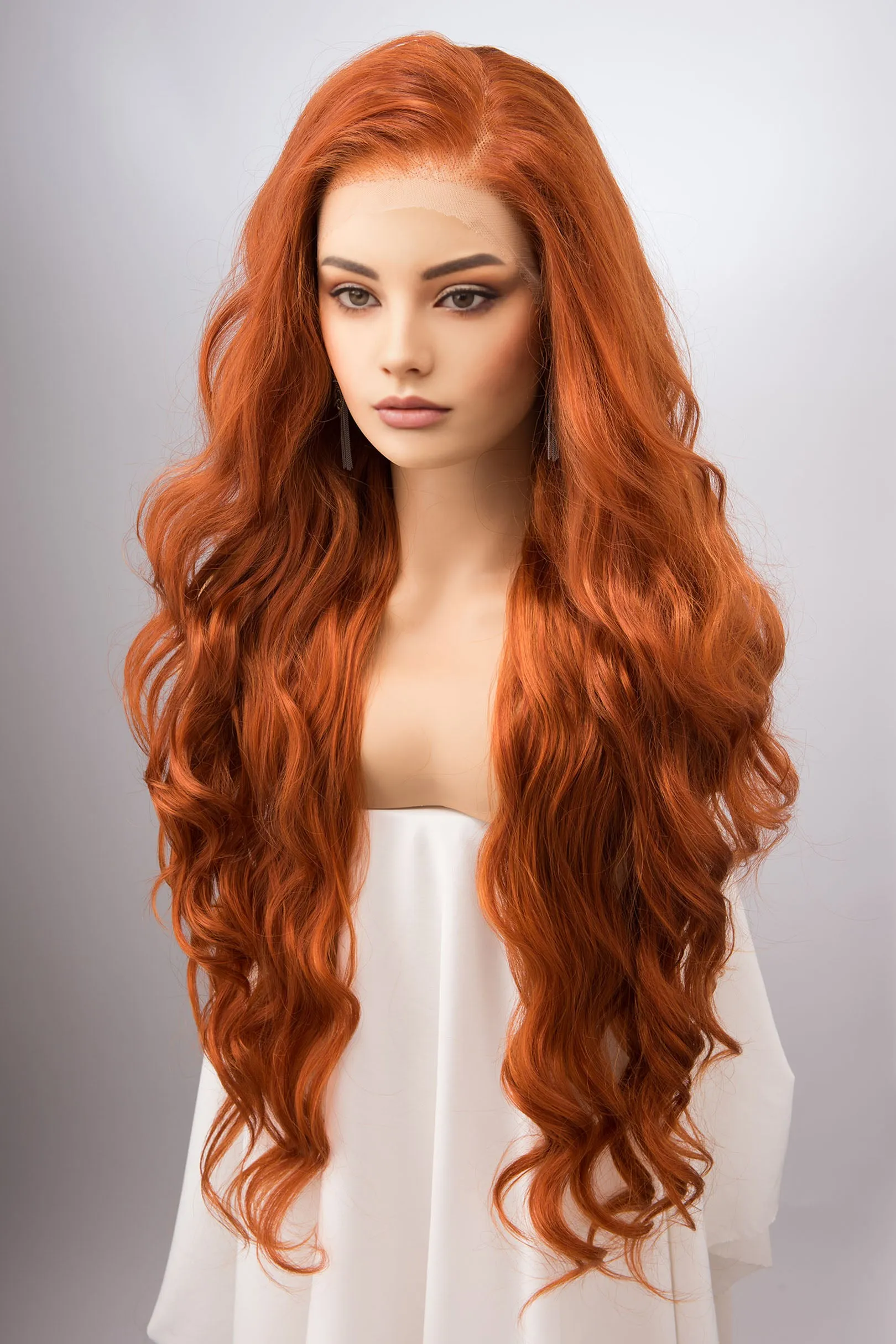 Ginger Red Head Lace Synthetic Wig Rooney sold by Her Wig Closet product image thumbnail 4