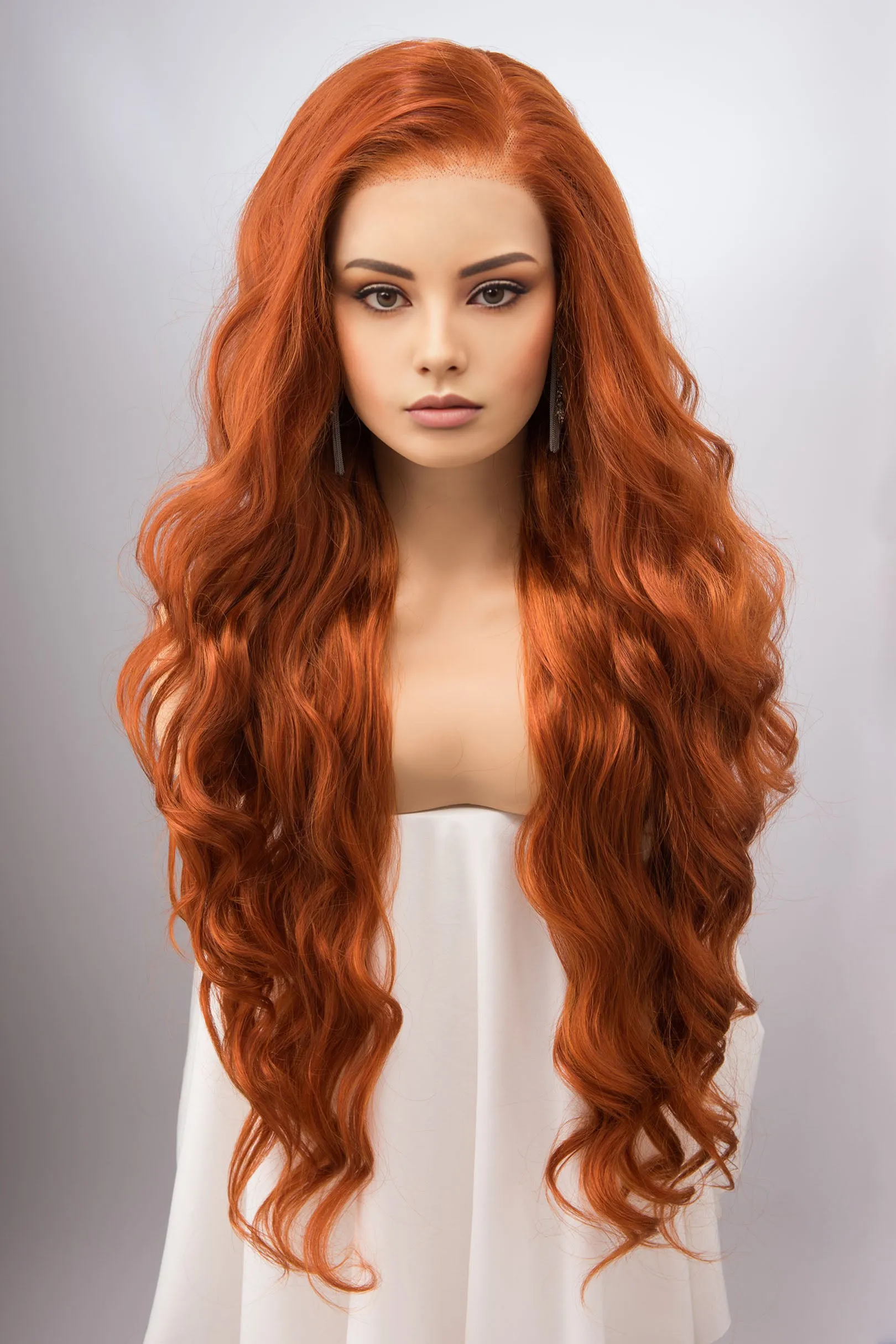 Ginger Red Head Lace Synthetic Wig Rooney sold by Her Wig Closet product image thumbnail 2
