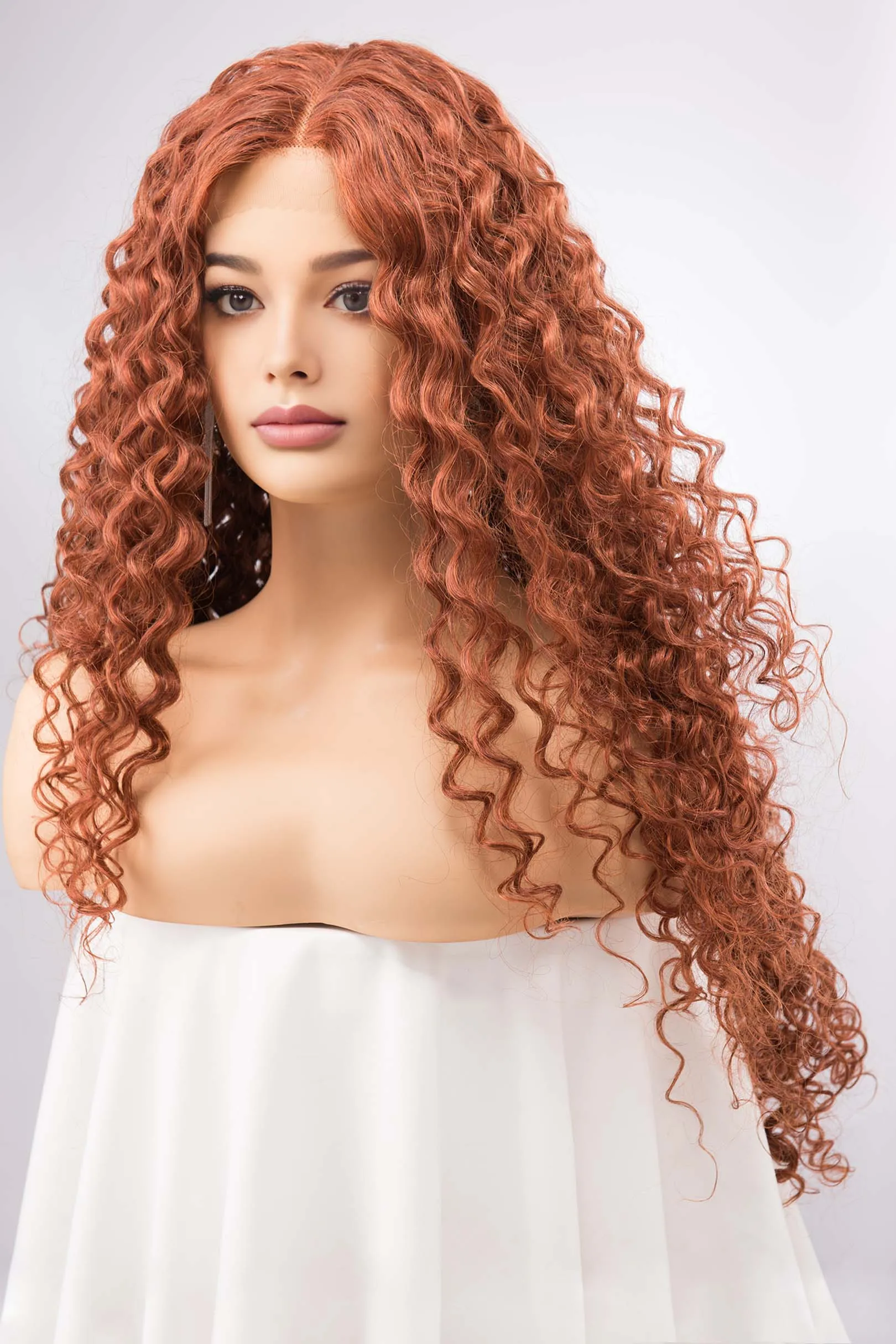 Ginger Curly Lace Front Synthetic Wig Autumn sold by Her Wig Closet product image thumbnail 5