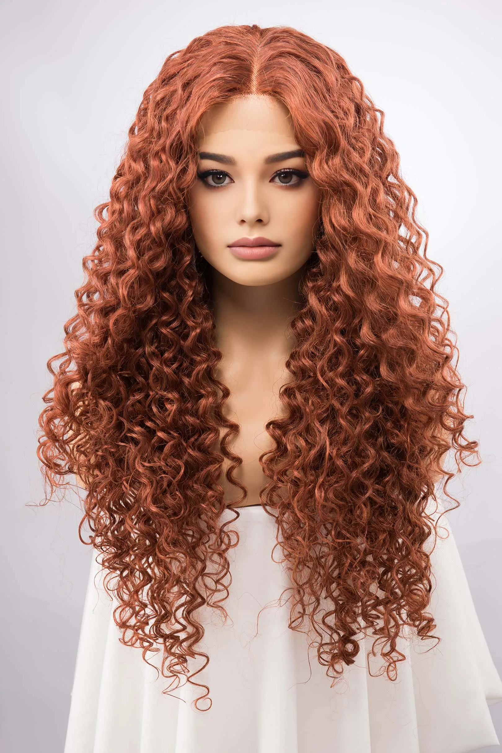 Ginger Curly Lace Front Synthetic Wig Autumn sold by Her Wig Closet product image thumbnail 3