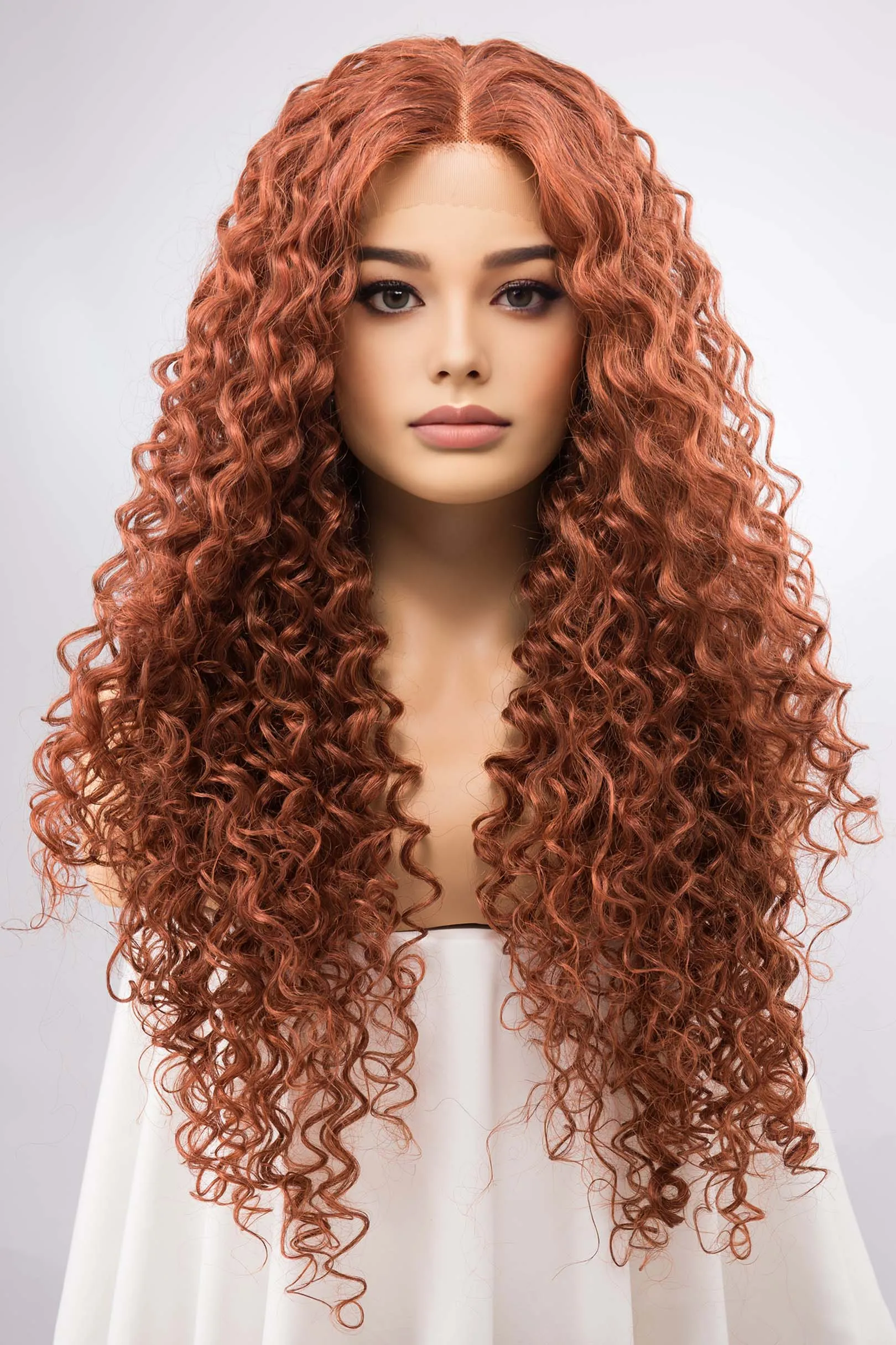 Ginger Curly Lace Front Synthetic Wig Autumn sold by Her Wig Closet product image thumbnail 2