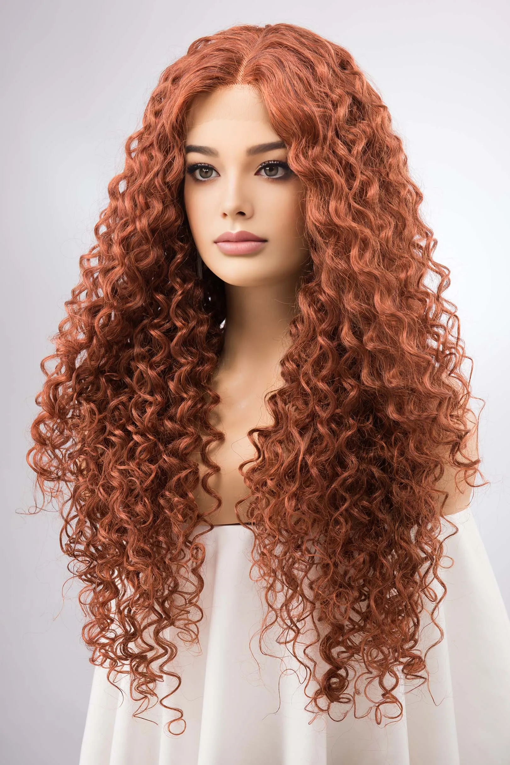 Ginger Curly Lace Front Synthetic Wig Autumn sold by Her Wig Closet product image thumbnail 4