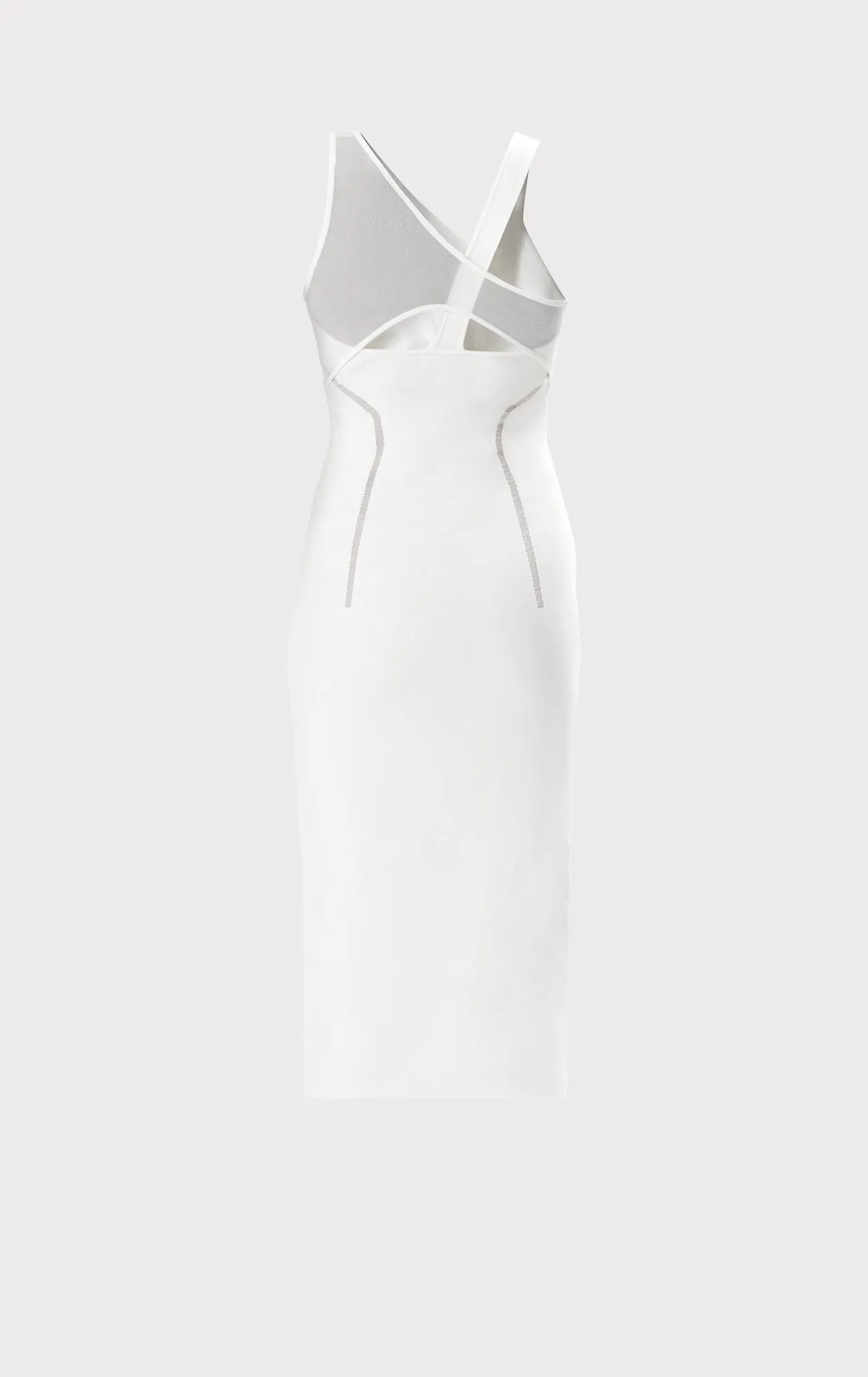 HERVÉ LÉGER X LAW ROACH LAYERED SHEER INTARSIA MIDI DRESS sold by Herve Leger product image thumbnail 3