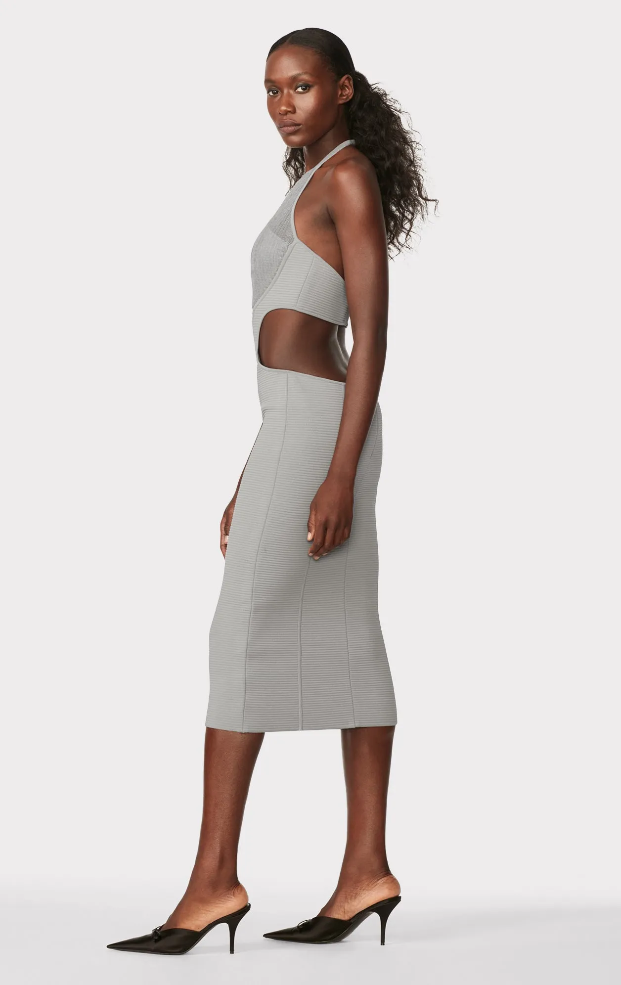 HERVÉ LÉGER X LAW ROACH DAYA Sheer Layered Midi Dress sold by Herve Leger product image thumbnail 5