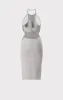 HERVÉ LÉGER X LAW ROACH DAYA Sheer Layered Midi Dress sold by Herve Leger