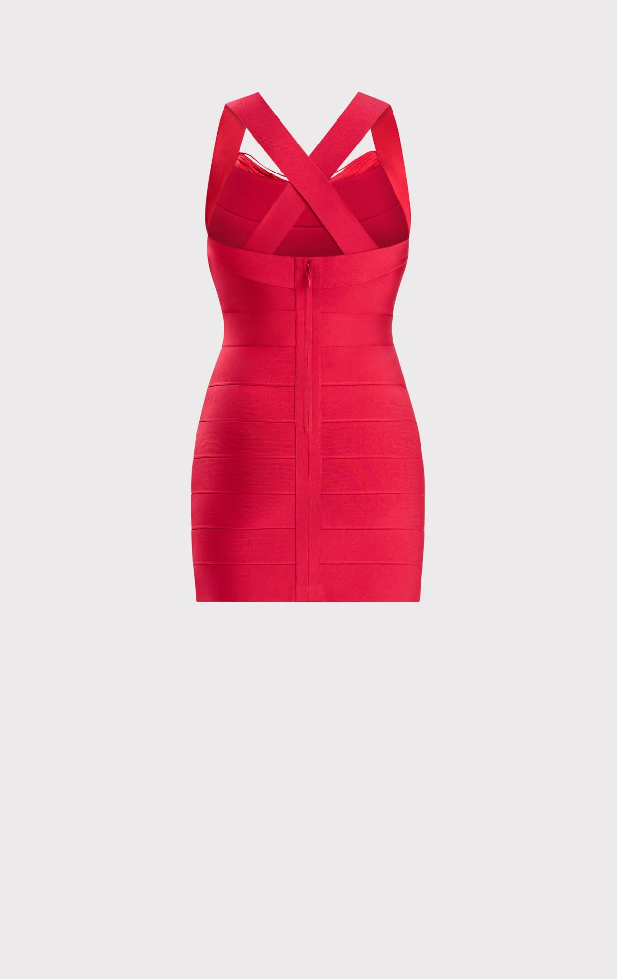 DRAPED FRINGE S/L MINI DRESS sold by Herve Leger product image thumbnail 3