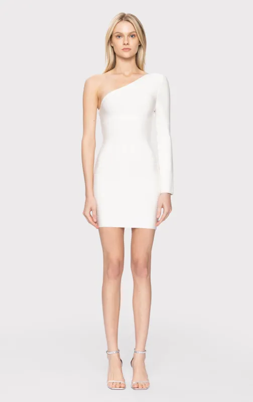 ASYMMETRICAL L/S MINI DRESS sold by Herve Leger