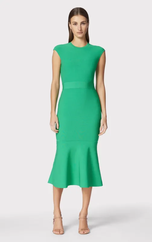 MILANO CAP SLEEVE MIDI DRESS sold by Herve Leger