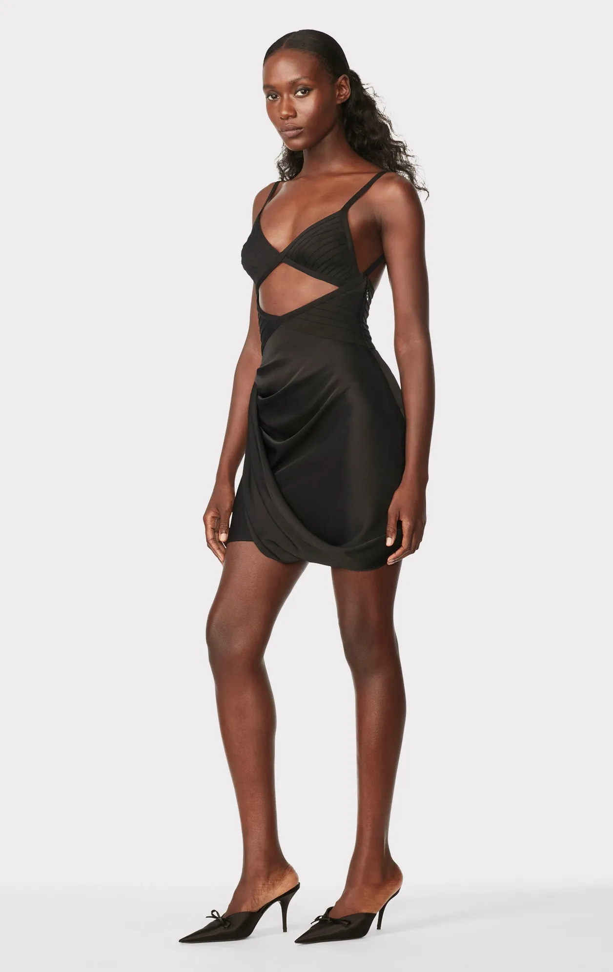 DRAPED CUTOUT MINI DRESS sold by Herve Leger product image thumbnail 5