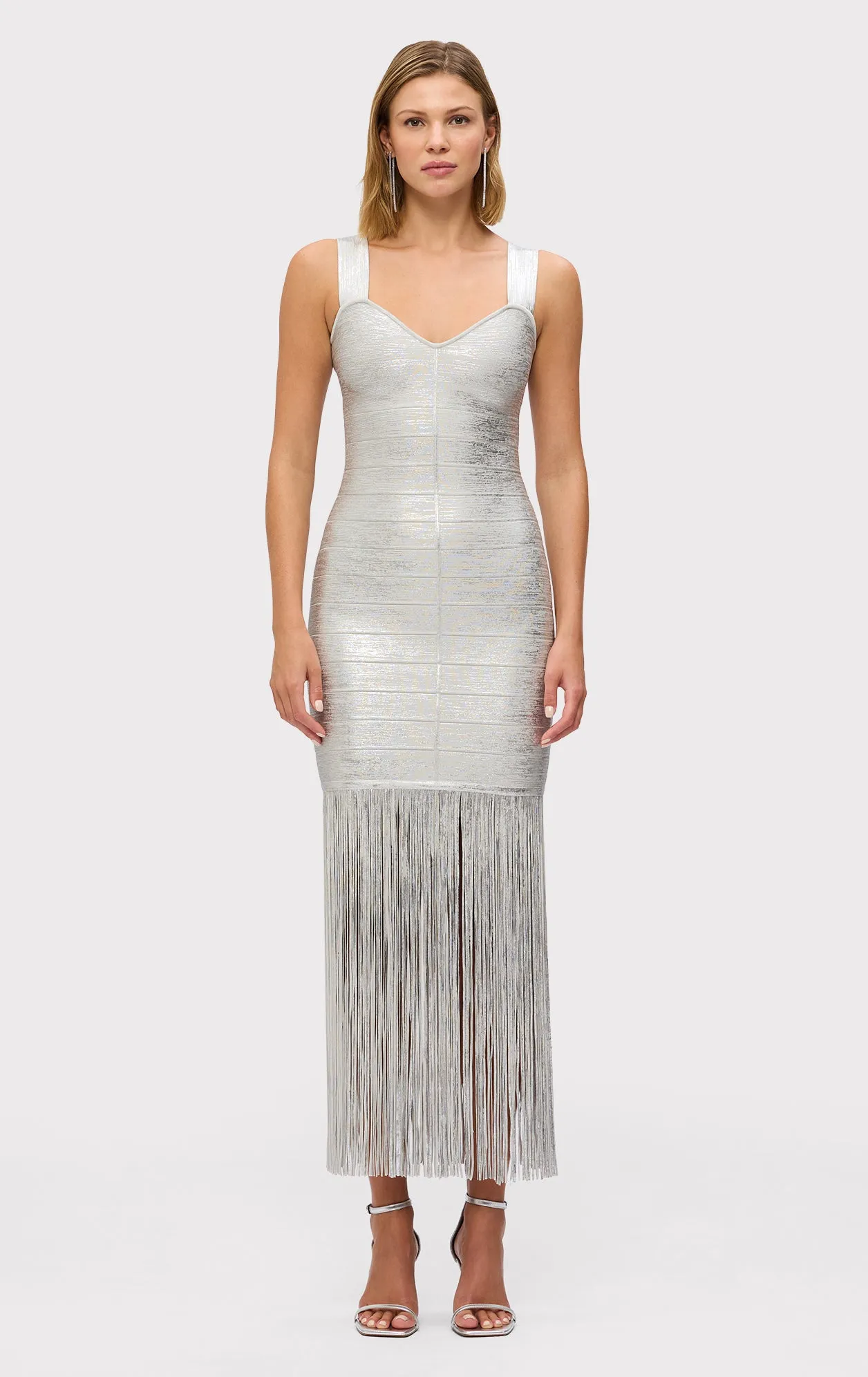 THE METALLIC ALBA GOWN sold by Herve Leger
