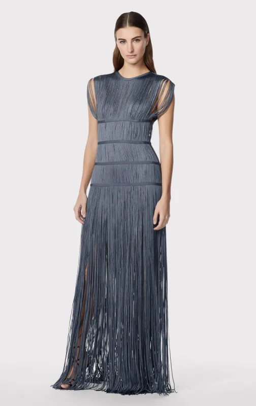 BANDED FRINGE GOWN sold by Herve Leger