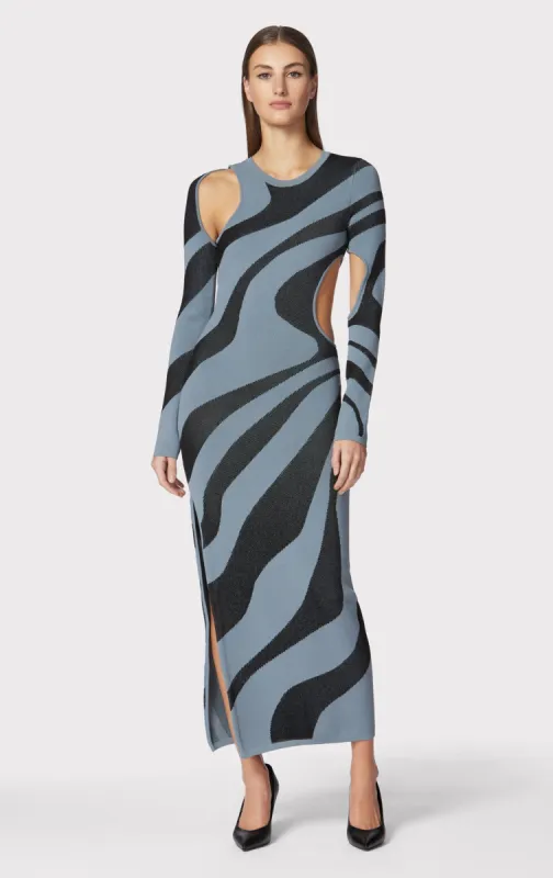 ABSTRACT JACQUARD GOWN sold by Herve Leger