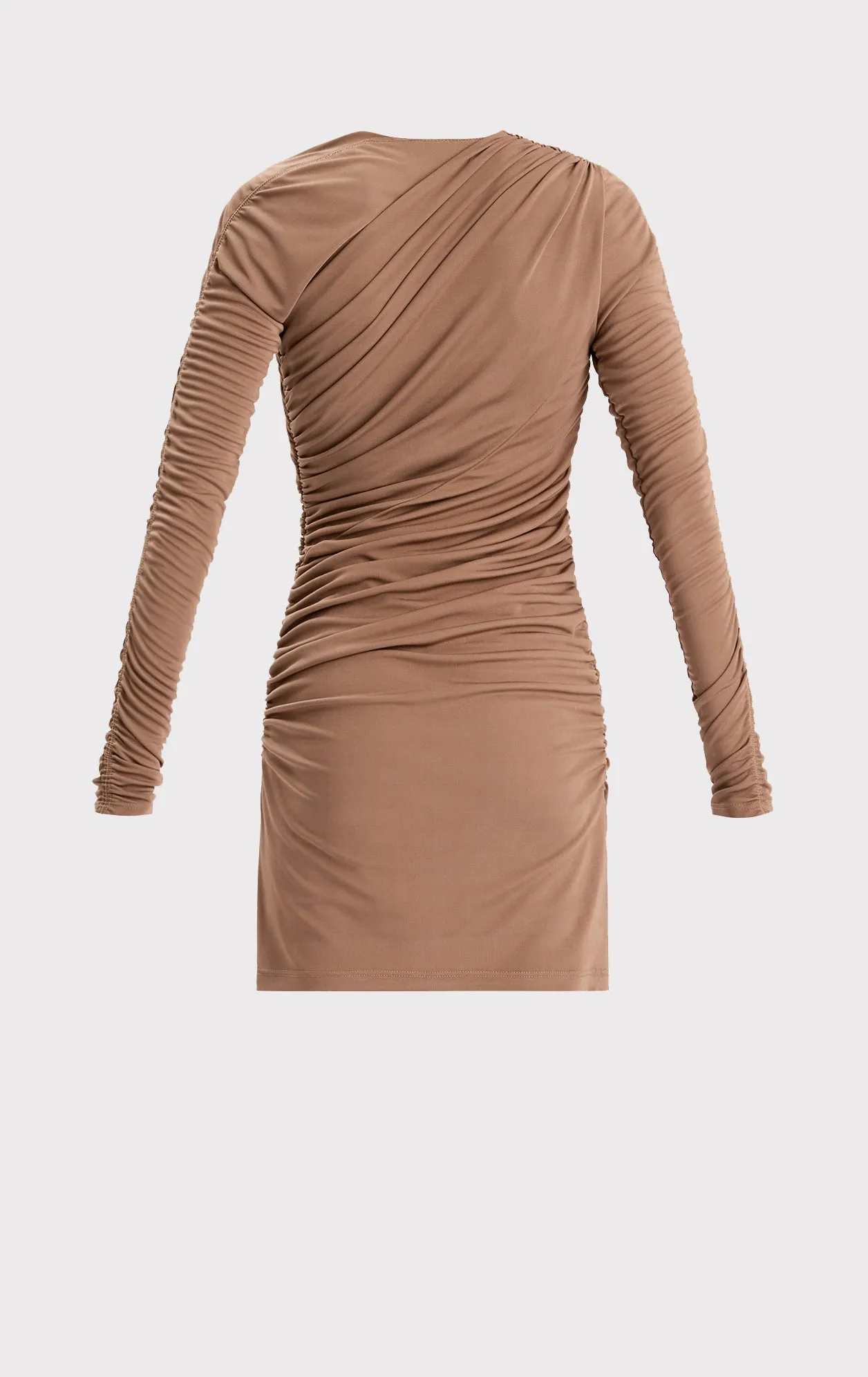 RUCHED JERSEY ASYMMETRIC MINI DRESS sold by Herve Leger product image thumbnail 3