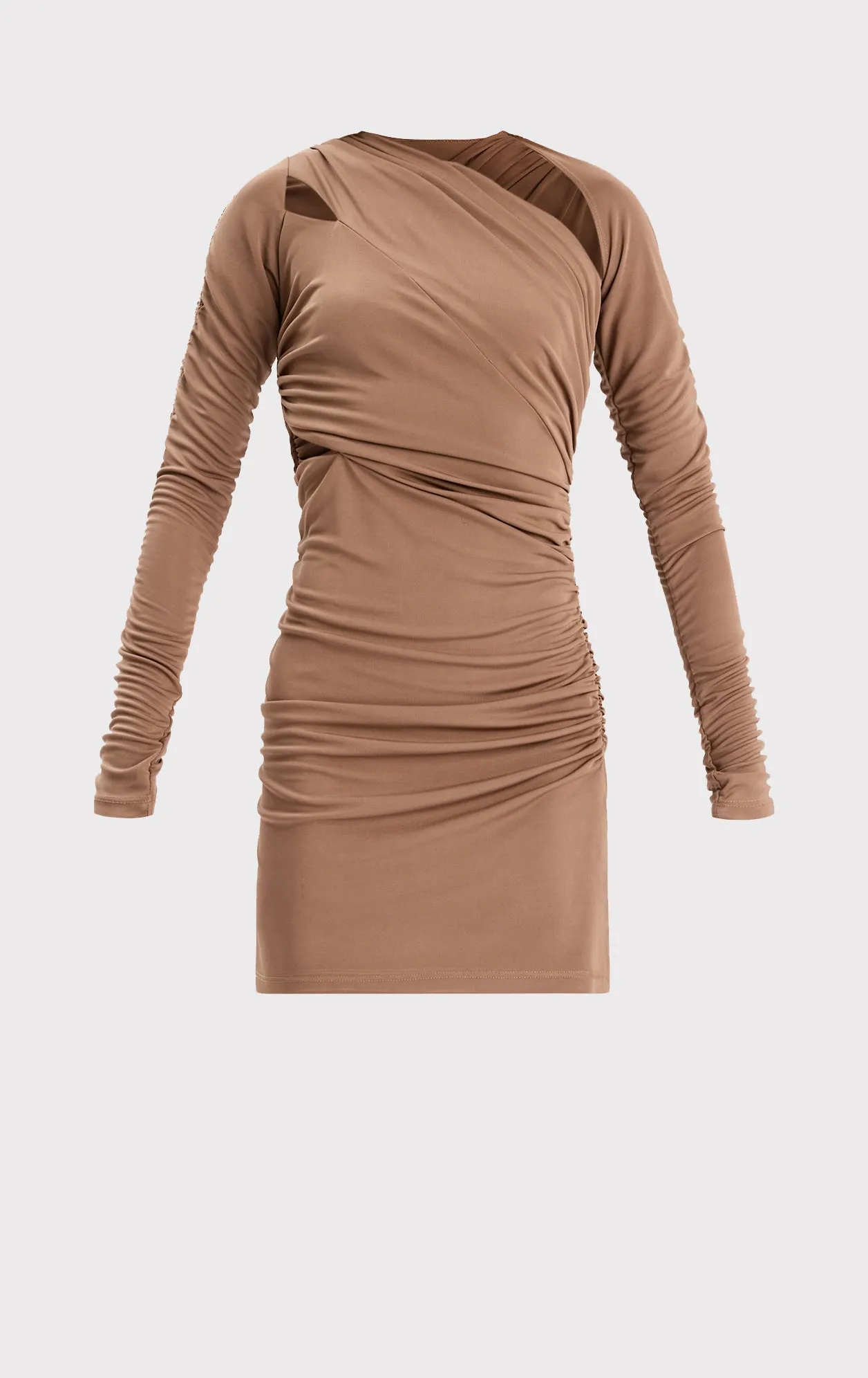 RUCHED JERSEY ASYMMETRIC MINI DRESS sold by Herve Leger product image thumbnail 2