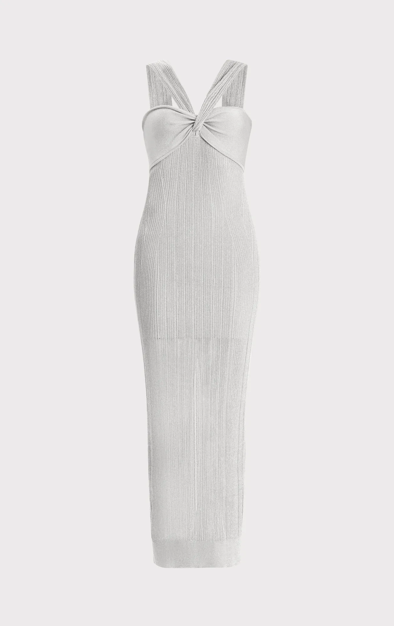 METALLIC TEXTURED RIB GOWN sold by Herve Leger product image thumbnail 2