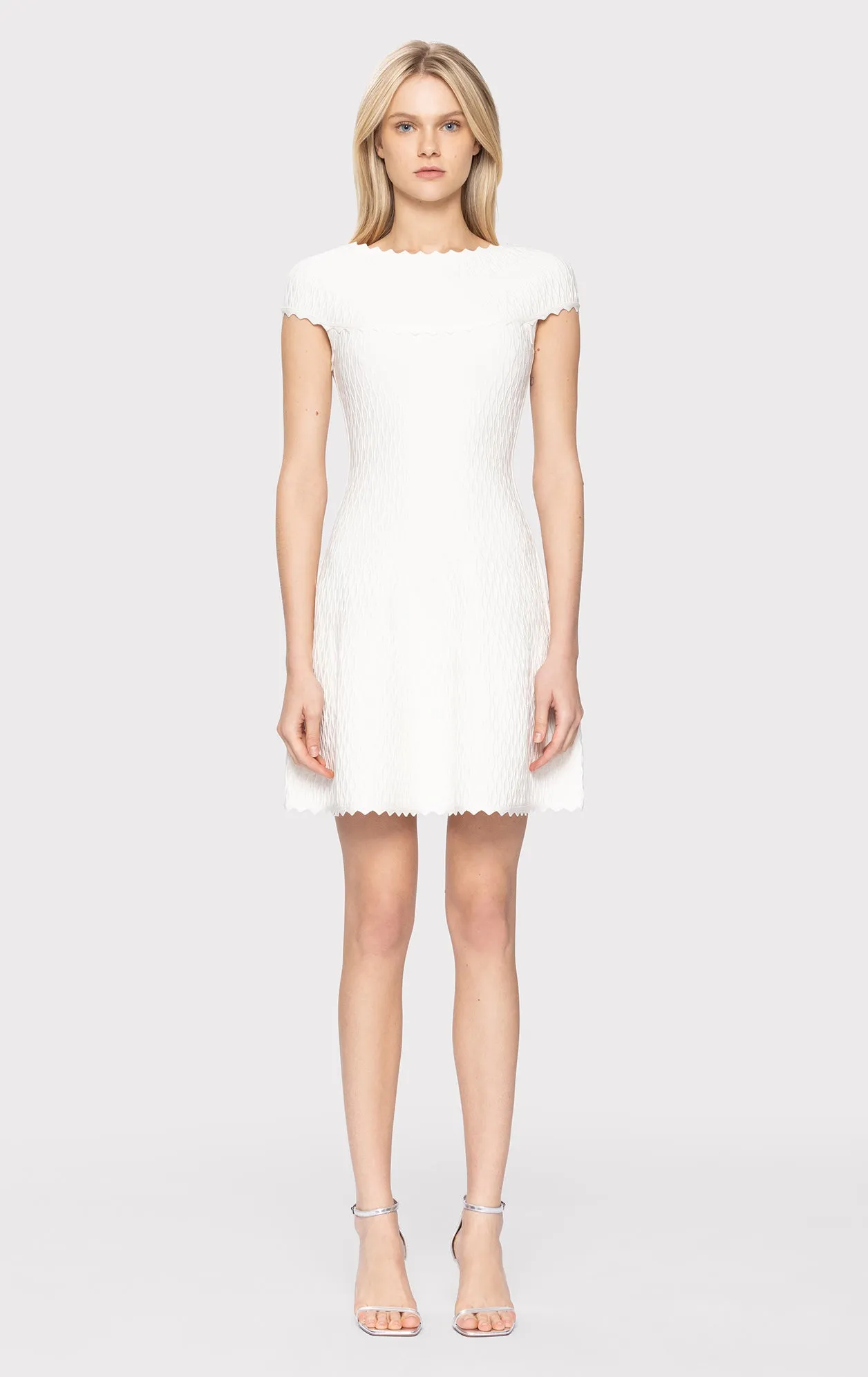 OFF SHOULDER FLAIR SKIRT DRESS sold by Herve Leger