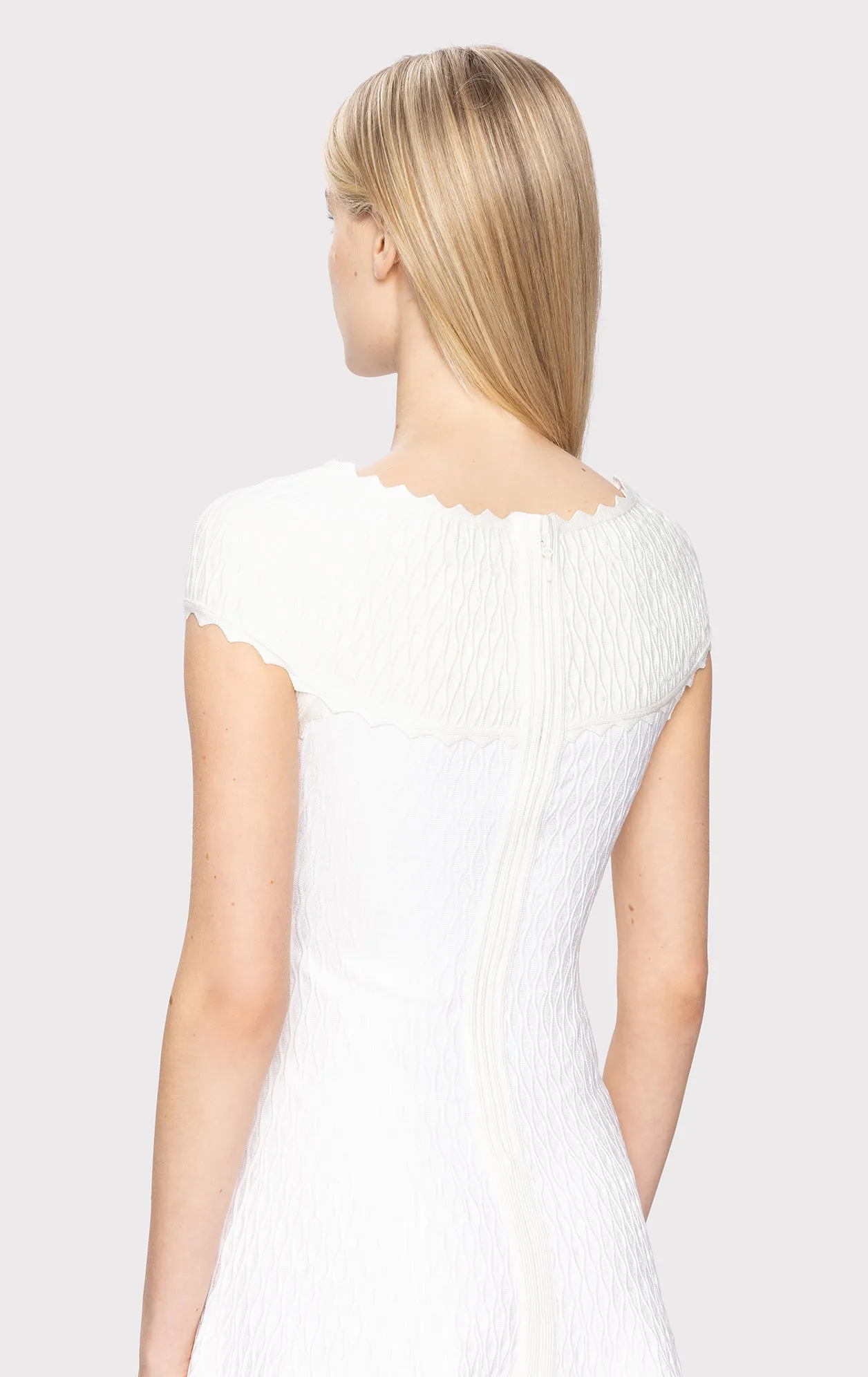 OFF SHOULDER FLAIR SKIRT DRESS sold by Herve Leger product image thumbnail 5