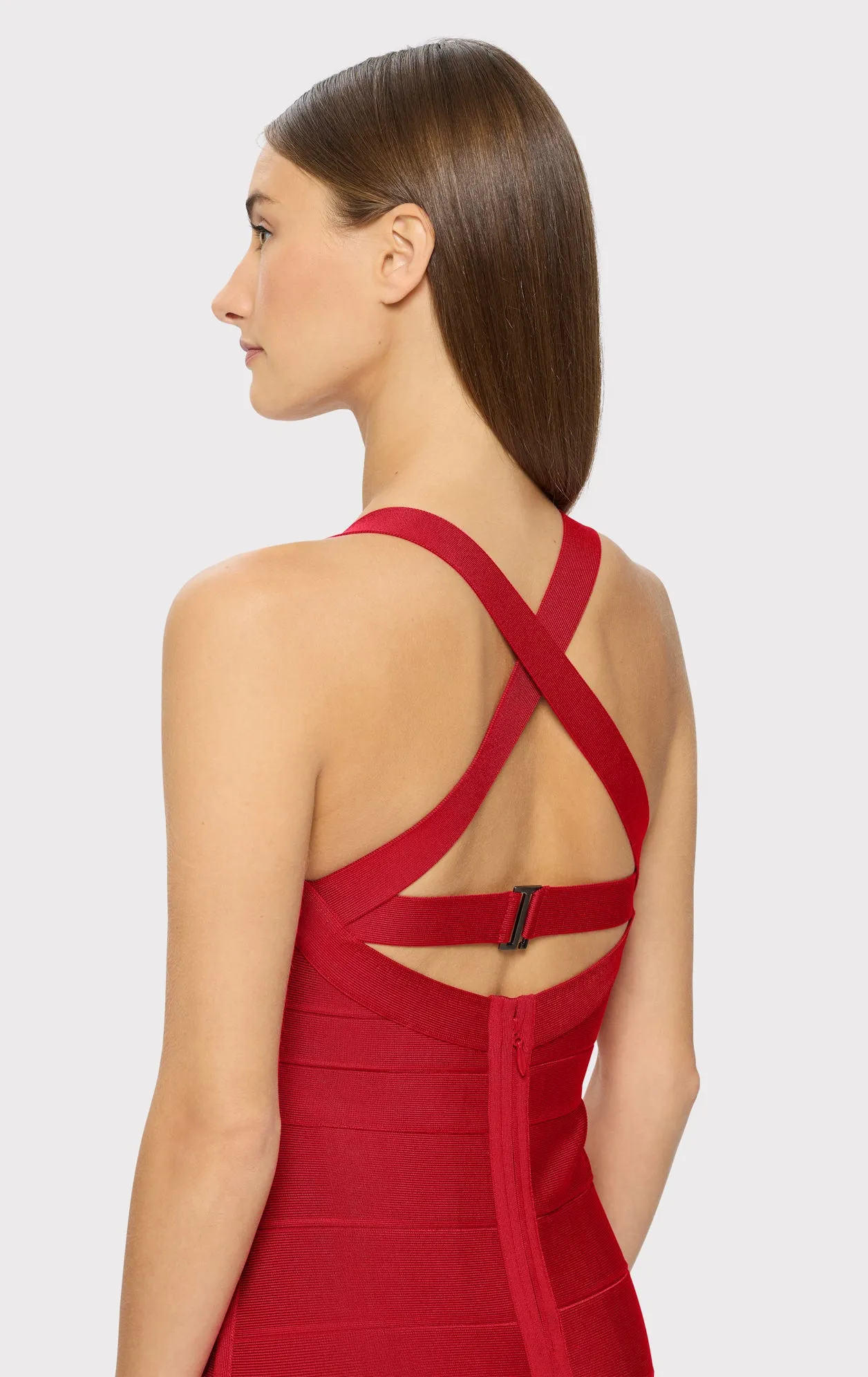 OPEN X BACK WEAVED FRONT DRESS sold by Herve Leger product image thumbnail 5