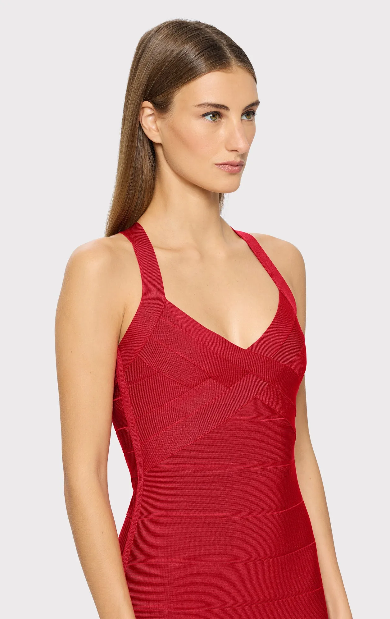 OPEN X BACK WEAVED FRONT DRESS sold by Herve Leger product image thumbnail 4