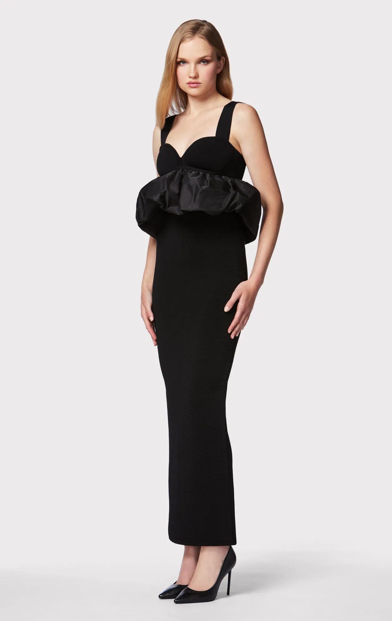 RUCHED NYLON PEPLUM GOWN sold by Herve Leger product image thumbnail 4