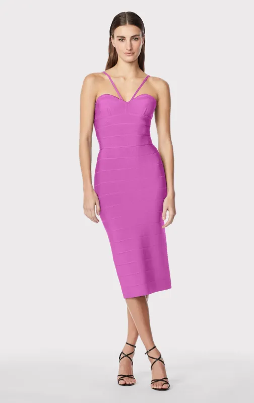 ICON STRAPPY SWEETHEART MIDI DRESS sold by Herve Leger