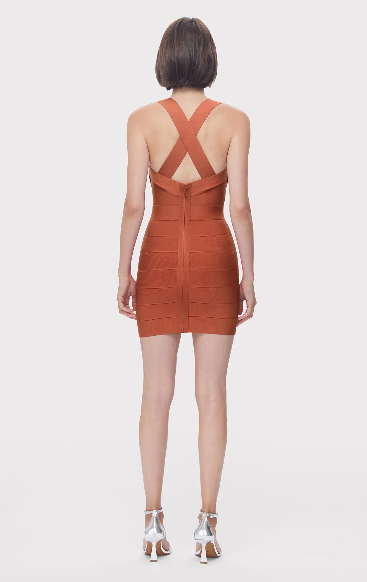 DRAPED FRINGE MINI DRESS sold by Herve Leger product image thumbnail 5
