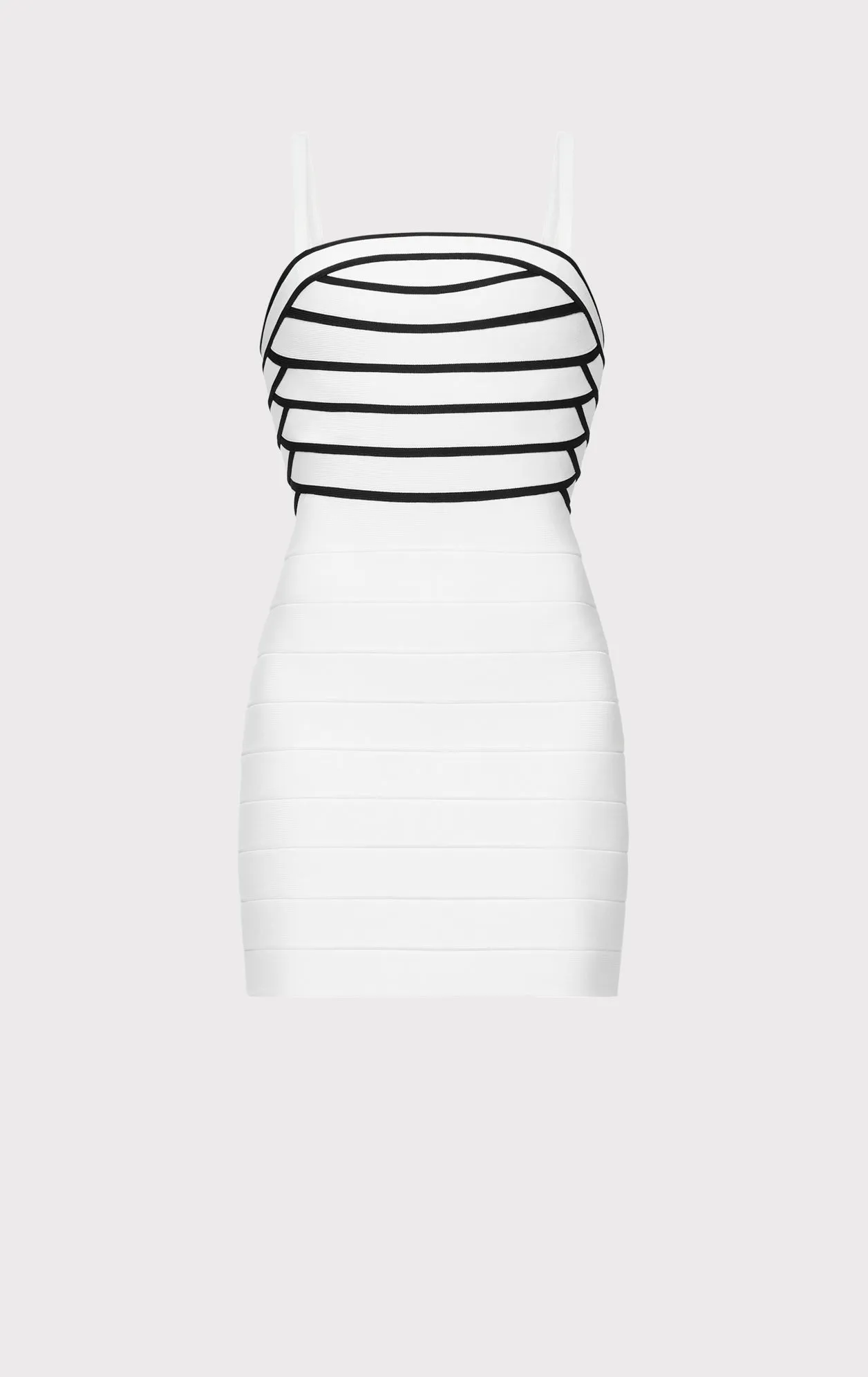 STRIPED BANDAGE S/L MINI DRESS sold by Herve Leger product image thumbnail 2