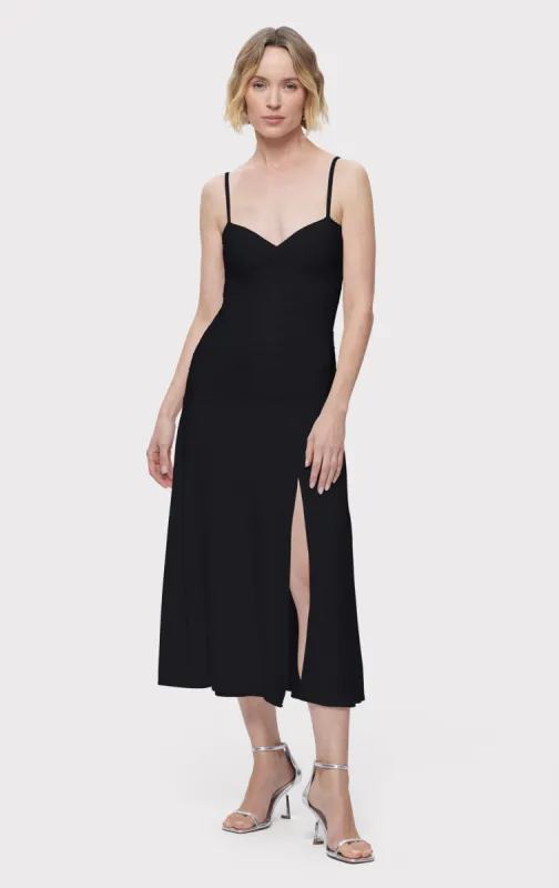 BANDAGE S/L MIDI DRESS W/ JERSEY SKIRT sold by Herve Leger