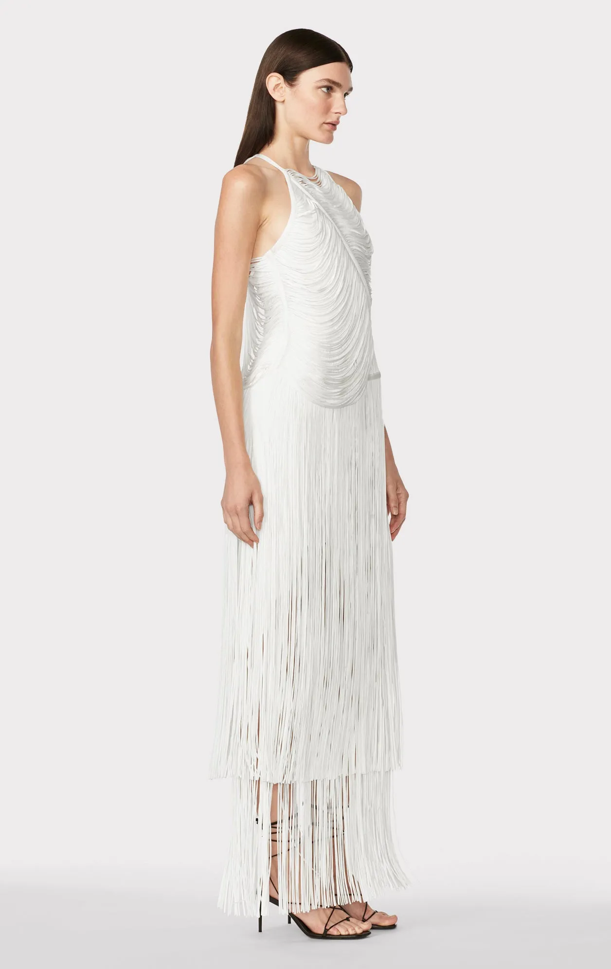 Draped Fringe Asymmetrical Gown sold by Herve Leger product image thumbnail 5