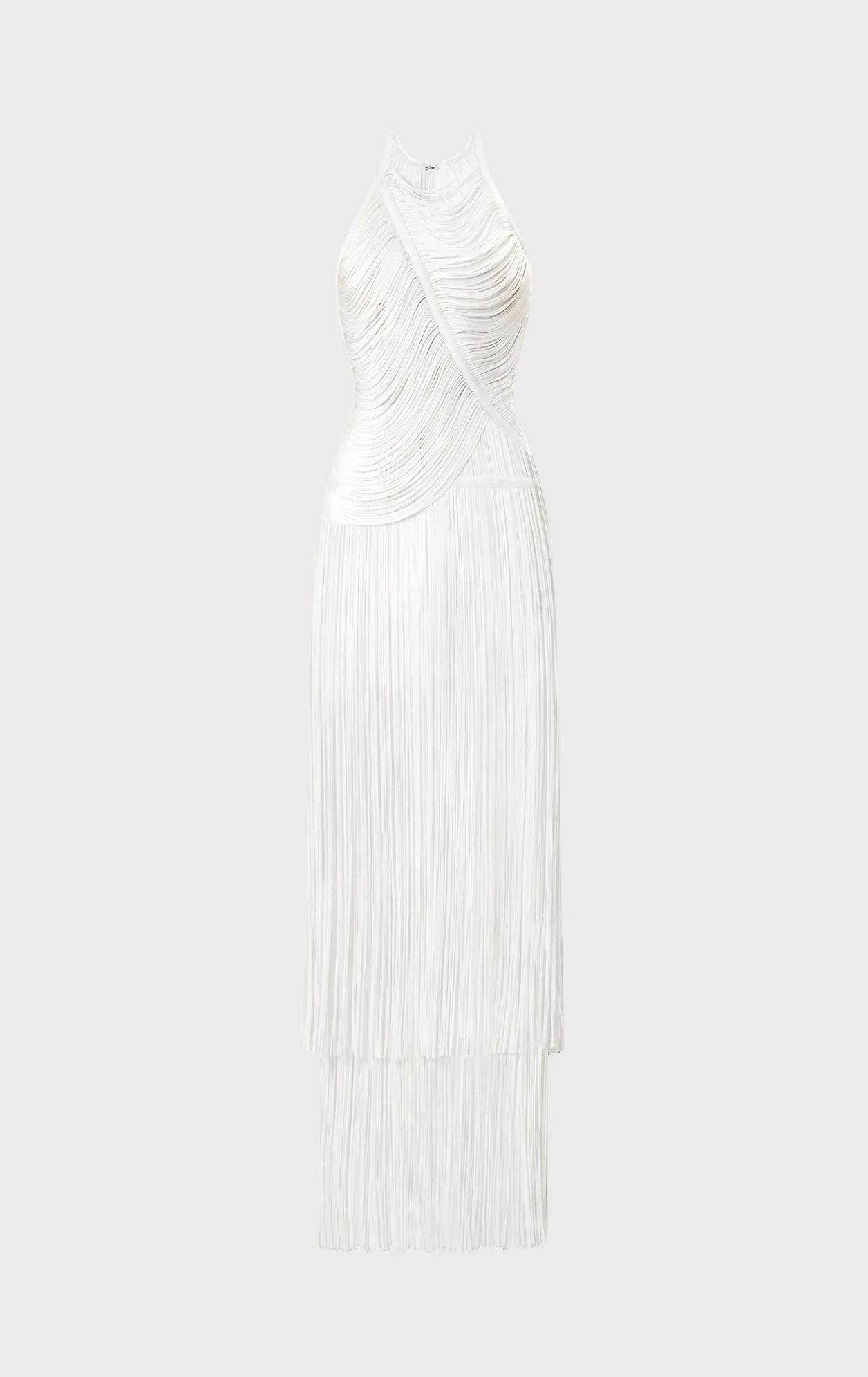 Draped Fringe Asymmetrical Gown sold by Herve Leger product image thumbnail 2