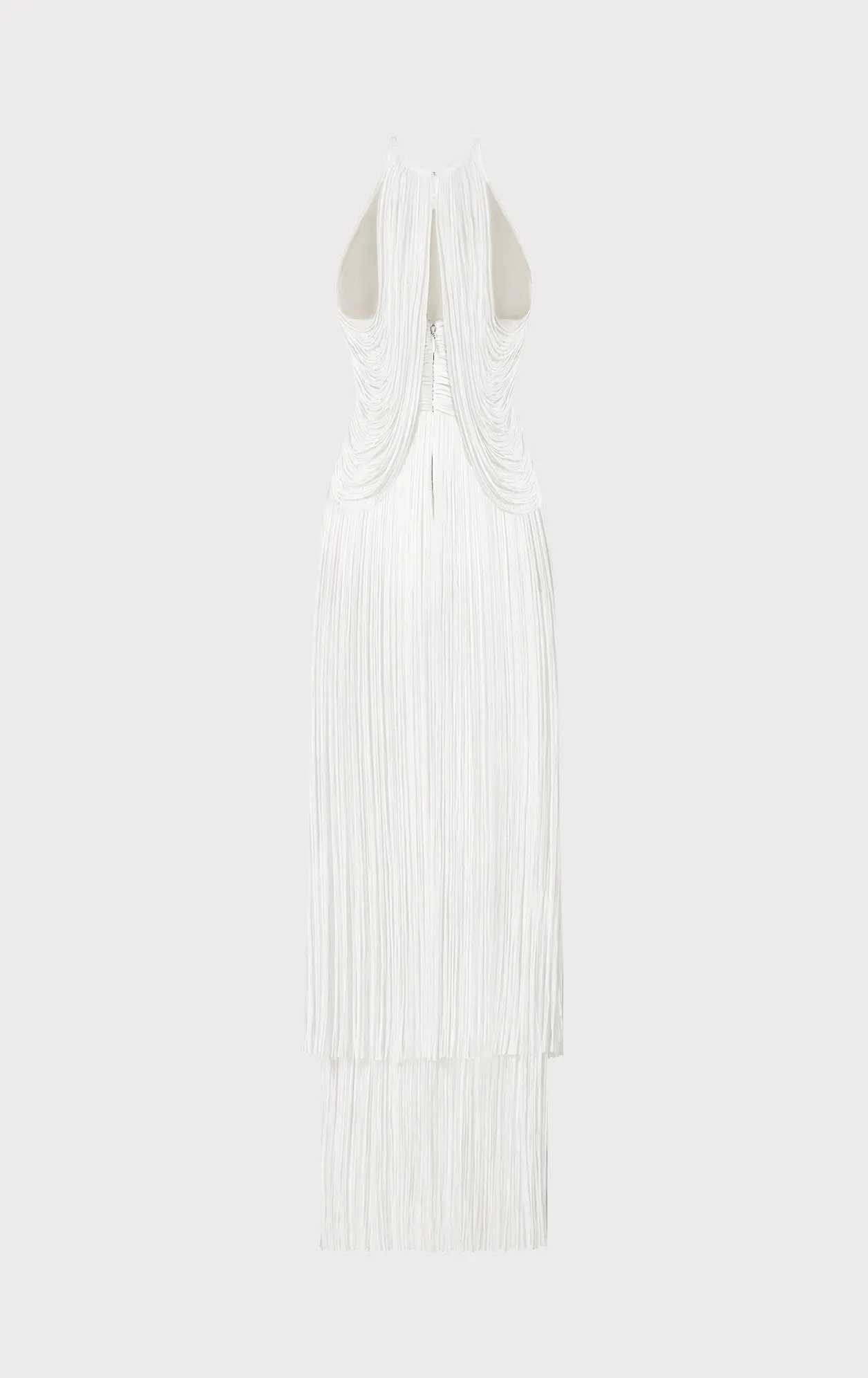 Draped Fringe Asymmetrical Gown sold by Herve Leger product image thumbnail 3