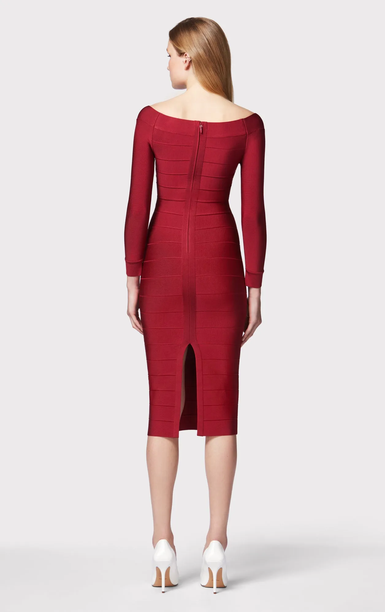 ICON SCOOP NECK MIDI DRESS sold by Herve Leger product image thumbnail 5