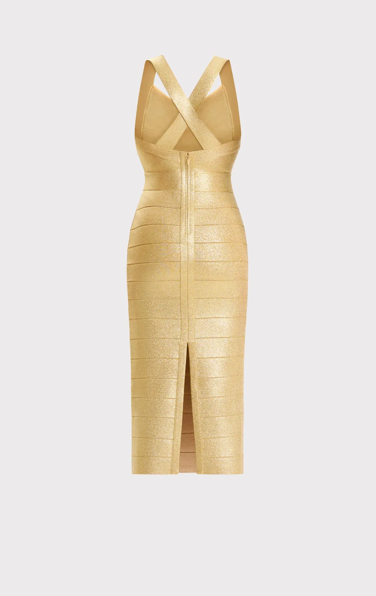 DISCO KNIT FRINGE S/L MIDI DRESS sold by Herve Leger product image thumbnail 3
