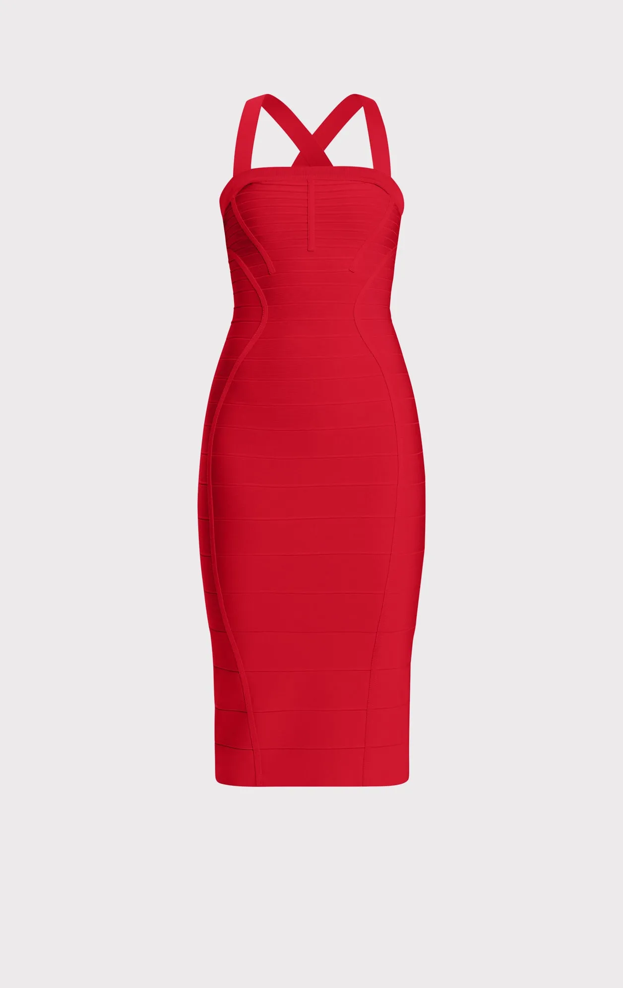 S/L CROSS BACK BANDAGE MIDI DRESS sold by Herve Leger product image thumbnail 2