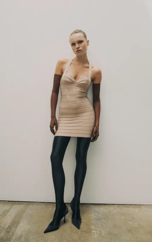 BANDAGE S/L SWEETHEART MINI DRESS sold by Herve Leger