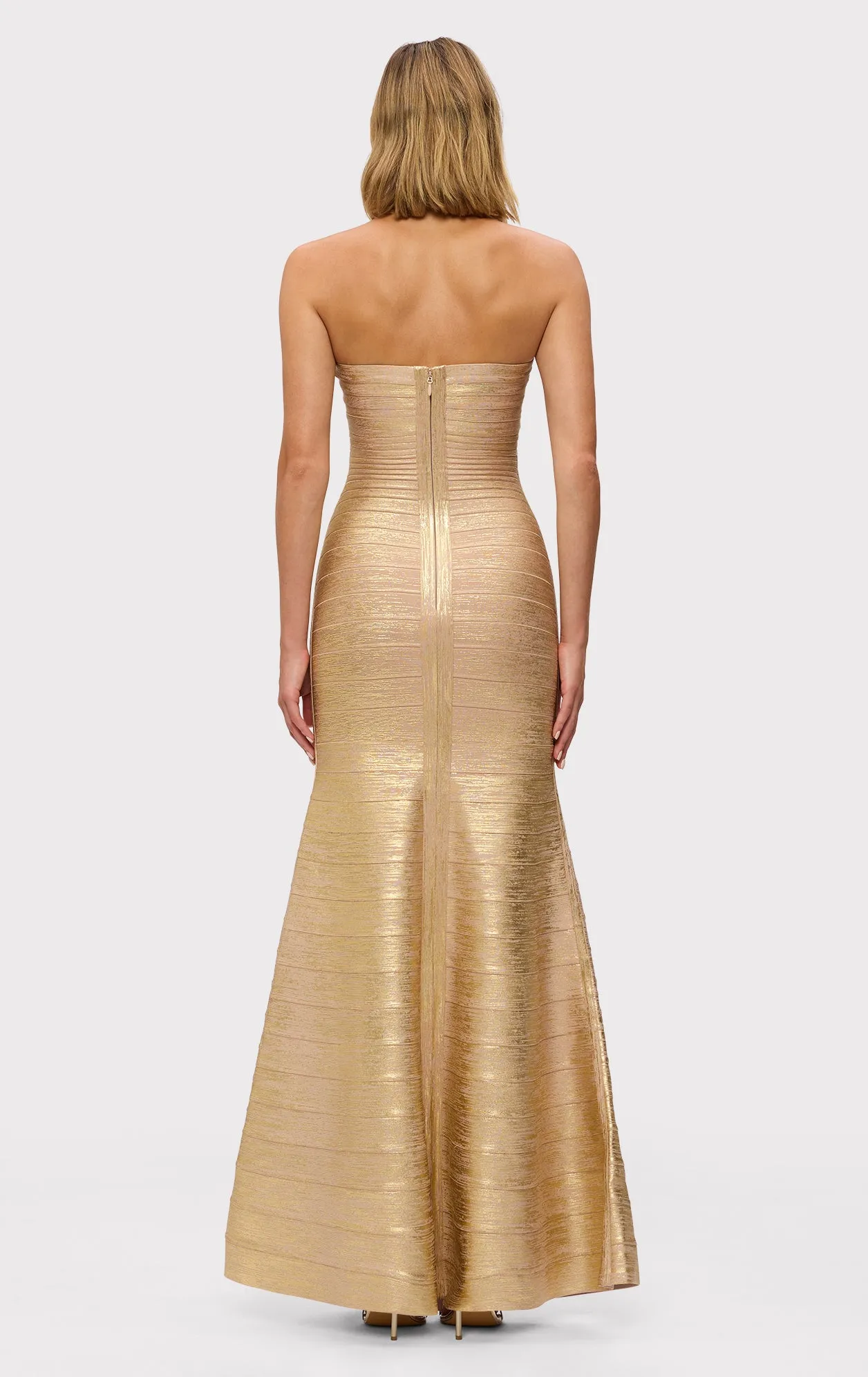 THE METALLIC SARA GOWN sold by Herve Leger product image thumbnail 4