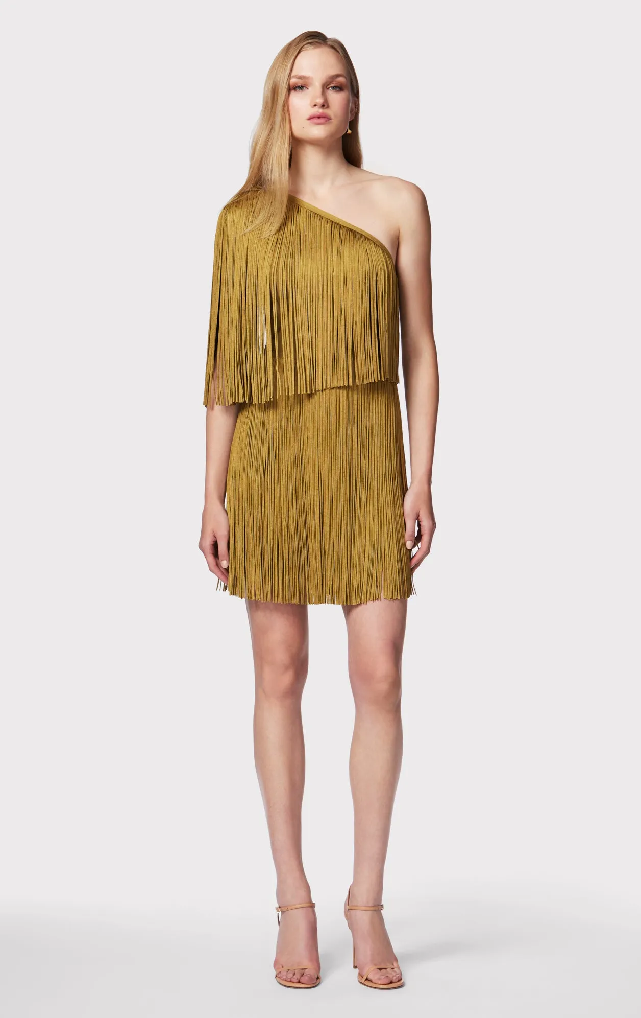 ONE SHOULDER MINI FRINGE DRESS sold by Herve Leger