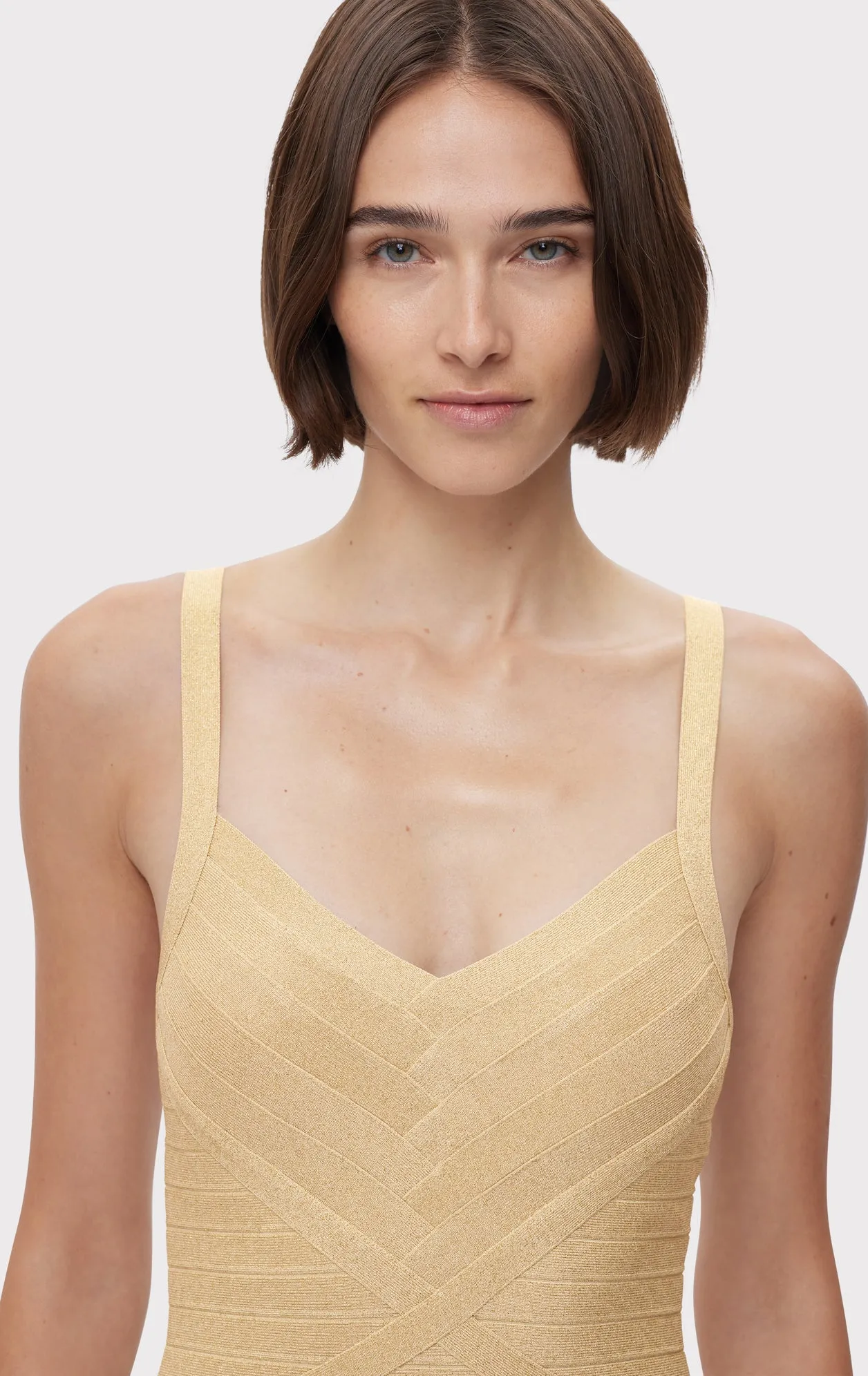 ICON METALLIC BANDAGE BUSTIER MINI DRESS sold by Herve Leger product image thumbnail 5