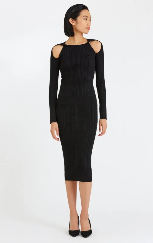 VARIEGATED RIB PENCIL SKIRT sold by Herve Leger