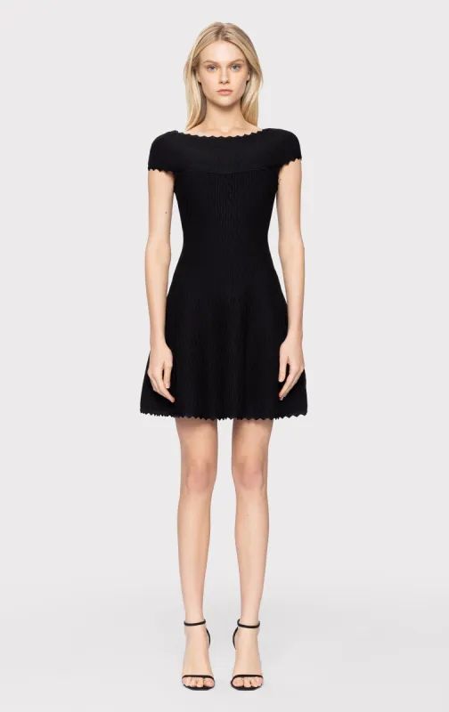 OFF SHOULDER FLAIR SKIRT DRESS sold by Herve Leger