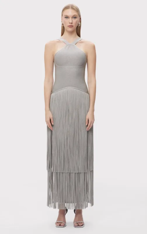 THE METALLIC KENNEDY GOWN made by Herve Leger