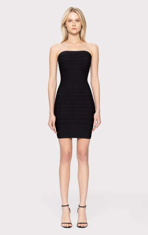 STRAPLESS BANDED PENCIL DRESS sold by Herve Leger