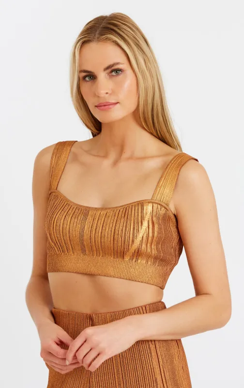 FOIL SWEETHEART BRALETTE sold by Herve Leger