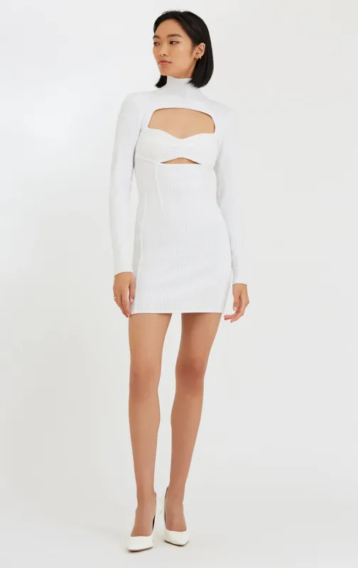 VELVET MICRO STITCH MINI DRESS sold by Herve Leger